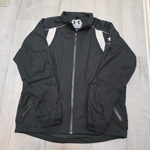 Under Armour Other - Under Armour Men's Sz Large Performance Golf Jacket DNA Windbreaker Rain Reflect